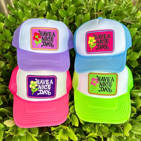 Have a Nice Day Trucker Hat - Picture 1 of 7